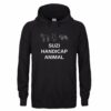 Sweat noir avec écriture blanche