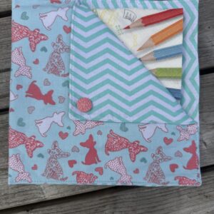 Pochette en tissu avec serviettes